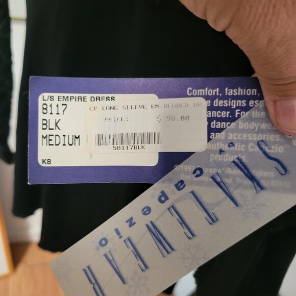 NWT Capezio Figure Skating Dress in Black Size medium - Picture 3 of 5